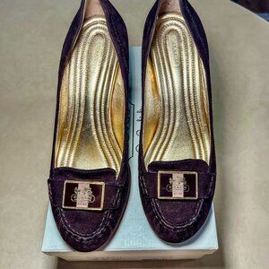 Coach Kandace Suede Black High Heel Pumps